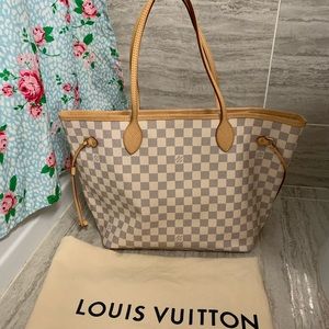 Louis Vuitton Neverfull MM damier azur
